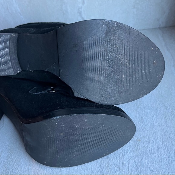** Steve Madden Boots Dash Black Suede Leather Bootie Sizez 6 Fur llined - Picture 8 of 11